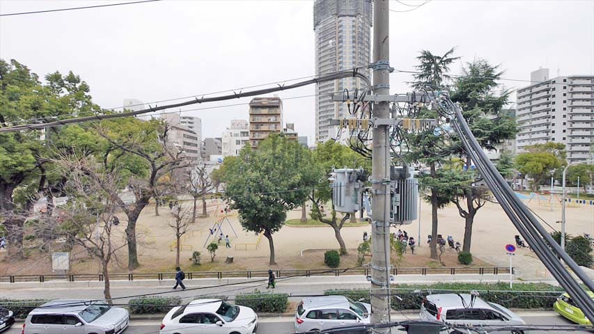 ヴィクトワール神崎※現地3階北向きの眺望（2020年2月撮影）