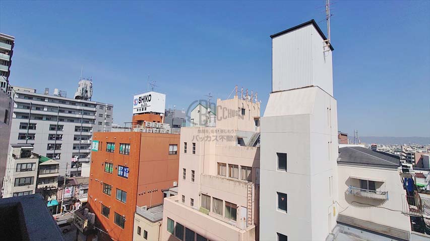 ガーデンコート烏ヶ辻 現地7階北東側の眺望（2021年03月撮影）