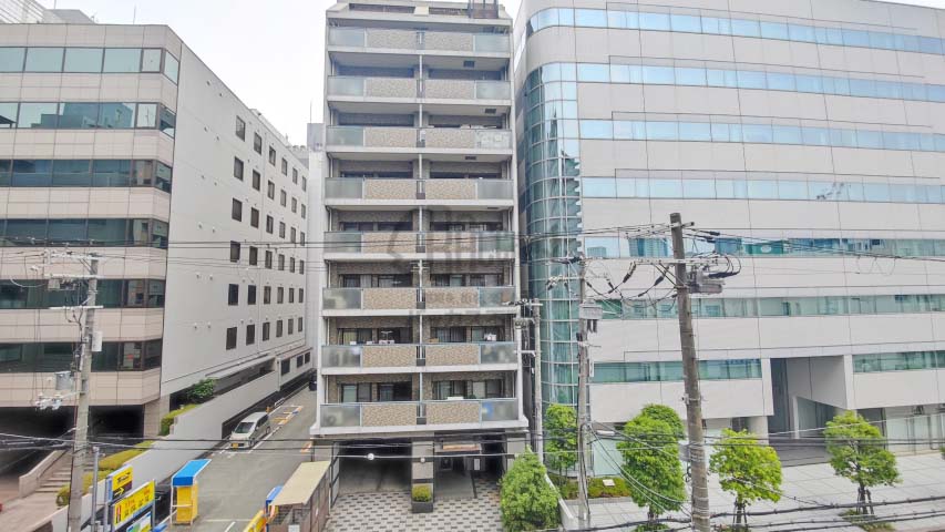 KAISEI江戸堀※現地4階北向きの眺望（2022年6撮影）
