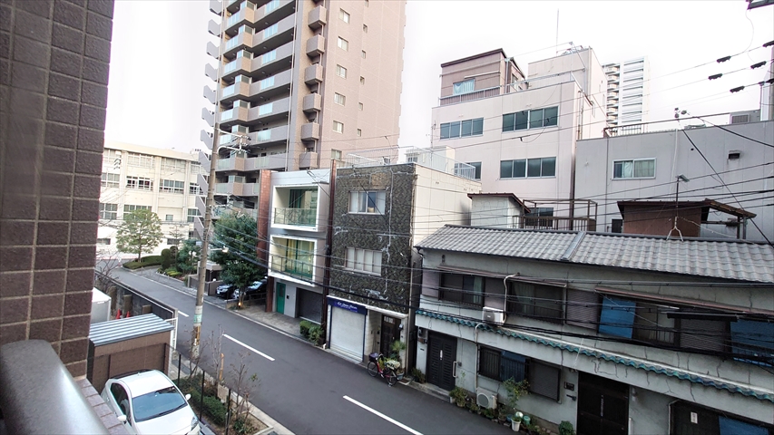 KAISEI江戸堀※現地3階南東向きの眺望（2021年2月撮影）