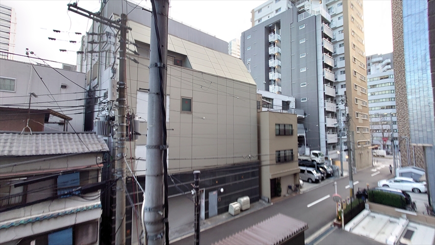 KAISEI江戸堀※現地3階南西向きの眺望（2021年2月撮影）