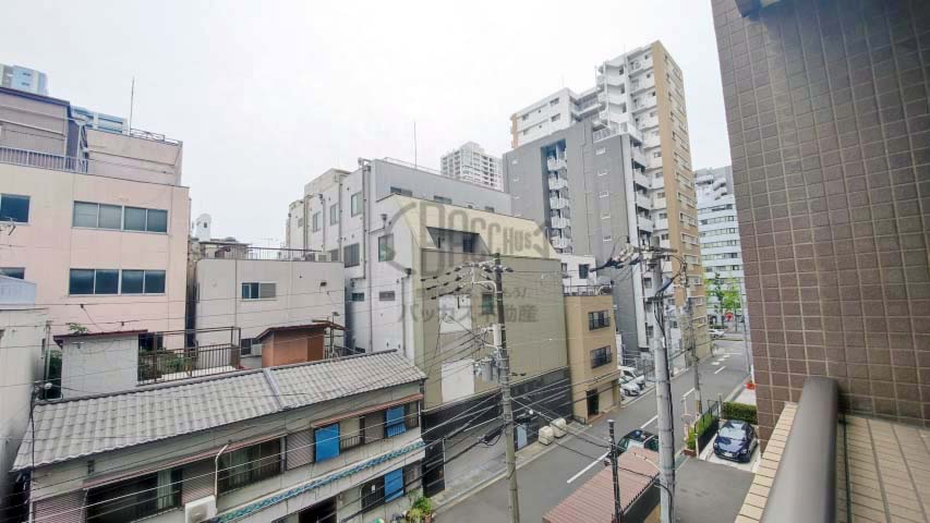KAISEI江戸堀※現地4階南西向きの眺望（2022年6月撮影）