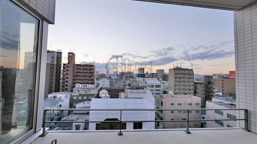 クラフト福島野田※現地8階西向きの眺望（2016年1月撮影）