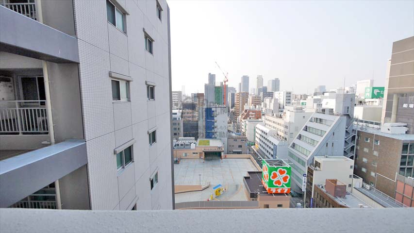ノーブルコート堺筋本町 ※現地13階南向きの眺望（2018年3月撮影）