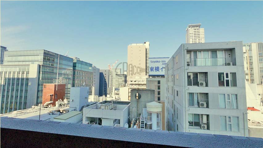 リーガルタワー大阪※現地12階北向きの眺望（2016年11月撮影）