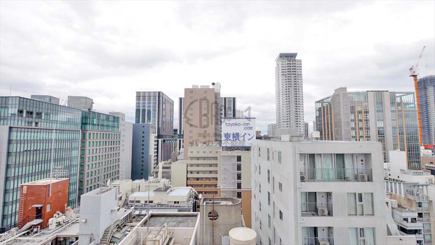 リーガルタワー大阪 ※現地14階北向きの眺望（2019年7月撮影）