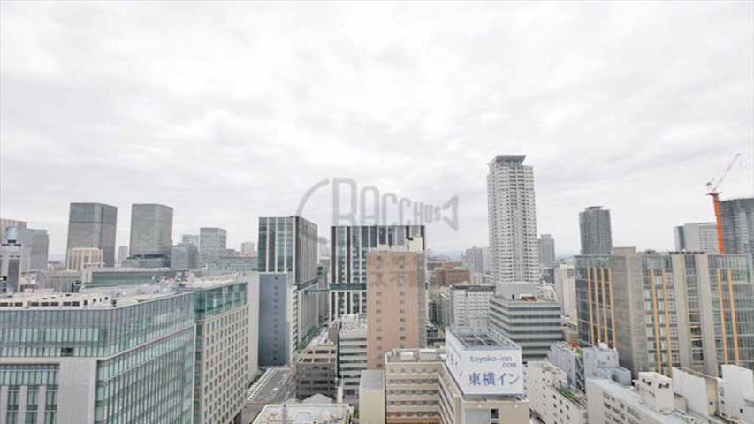 リーガルタワー大阪※現地22階北向きの眺望（2019年6月撮影）