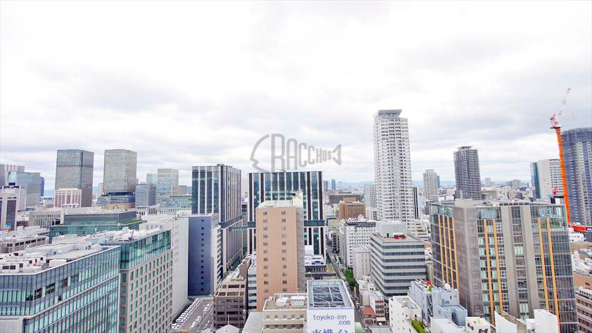 リーガルタワー大阪※現地25階北向きの眺望（2019年7月撮影）
