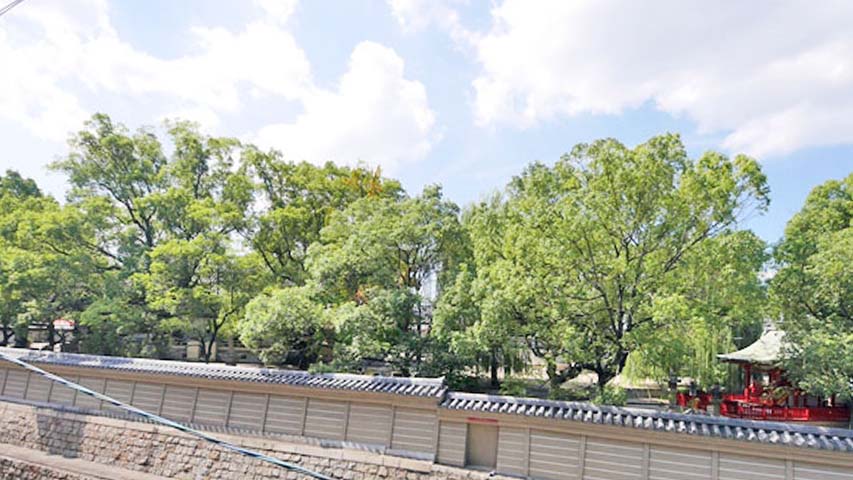 クレイドル四天王寺※現地3階南西側の眺望（2014年9月撮影）