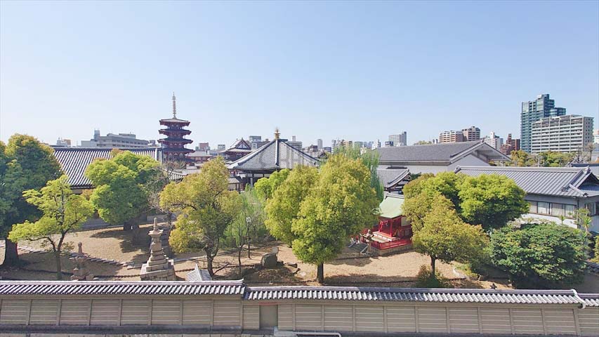 クレイドル四天王寺※現地5階西側の眺望（2021年3月撮影）