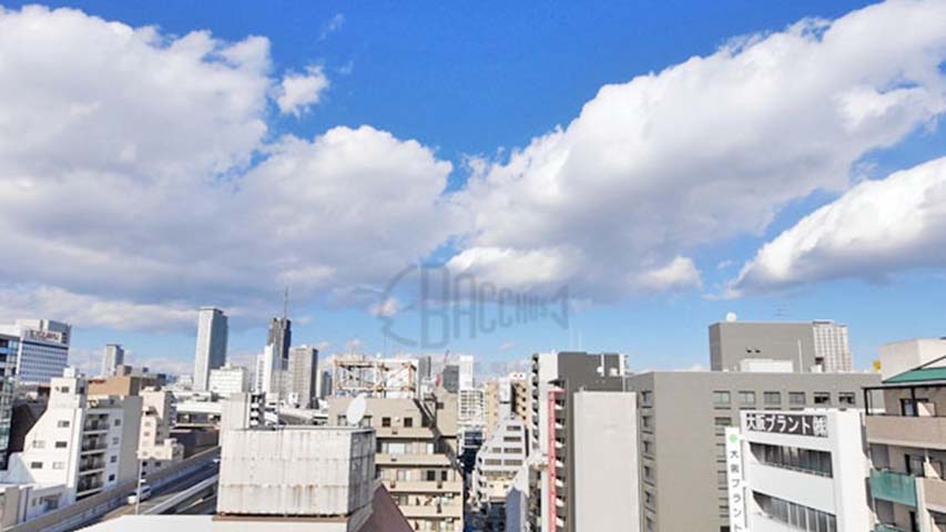 KAISEI本町東※現地11階北向きの眺望（2014年12月撮影）