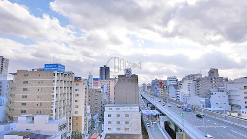 KAISEI本町東※現地8階南向きの眺望（2014年12月撮影）