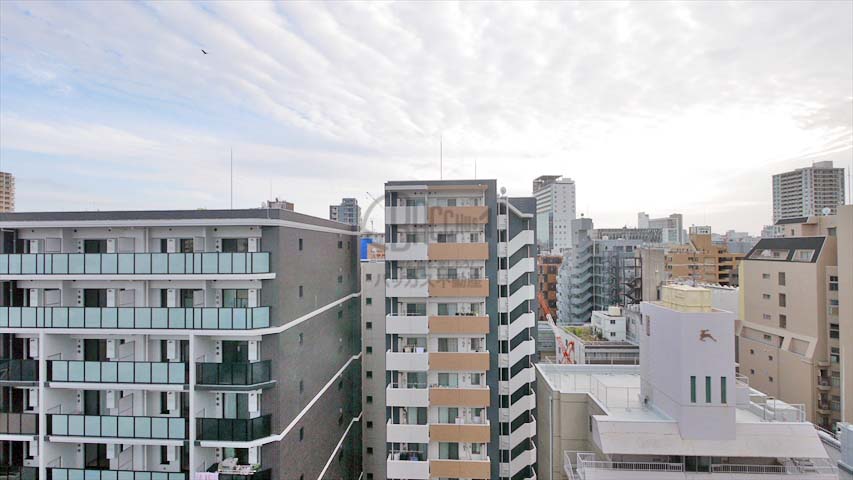 アスヴェルタワー大阪城WEST※現地14階南向きの眺望（2019年11月撮影）