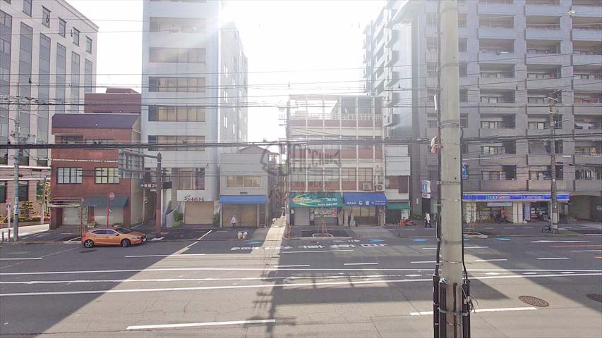 ブラービ上本町※現地2階東向きの眺望（2021年5月撮影）