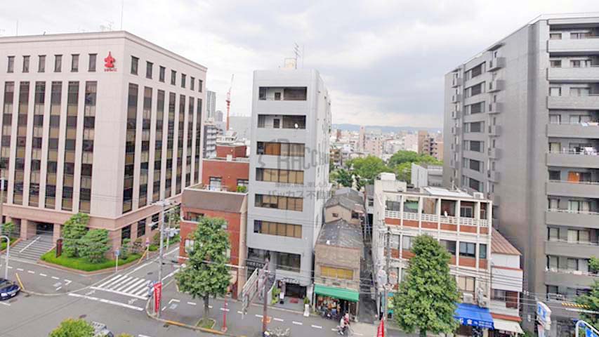 ブラービ上本町※現地7階東向きの眺望（2015年7月撮影）