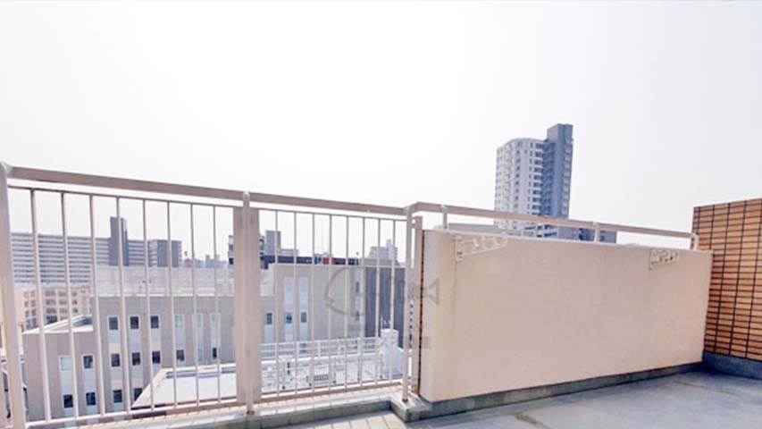 アーデンコート西長堀※現地10階南向きの眺望（2016年2月撮影）