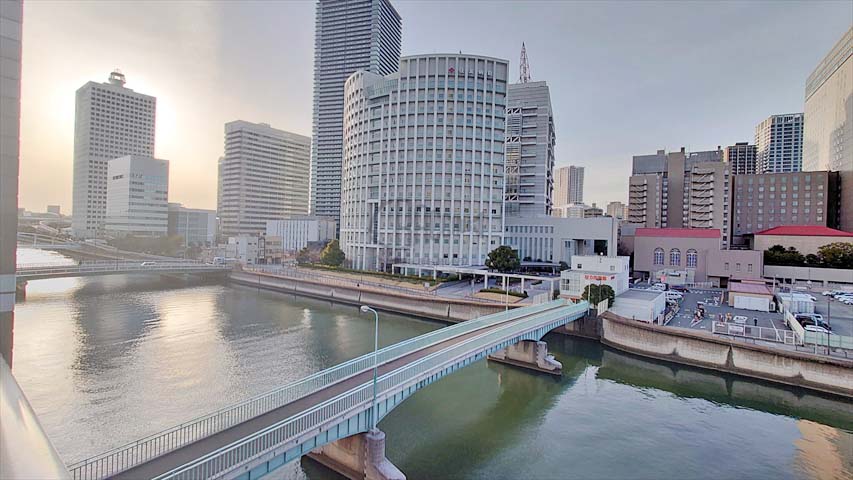 サムティ土佐堀リベラ※現地6階北西側の眺望（2021年2月撮影）