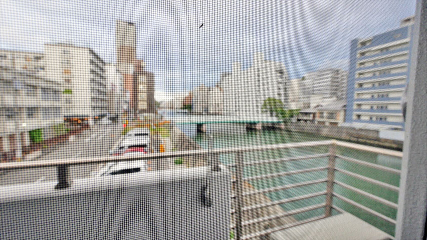 南堀江アパートメントリオ※現地3階東向きの眺望（2016年9月撮影）