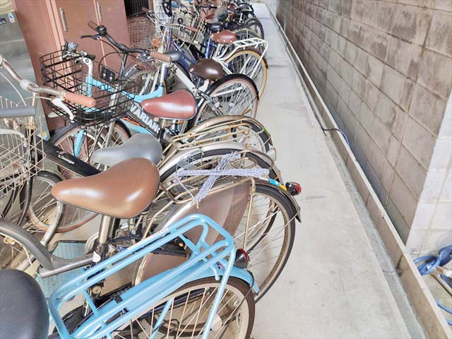 天王寺MIYOの自転車置き場