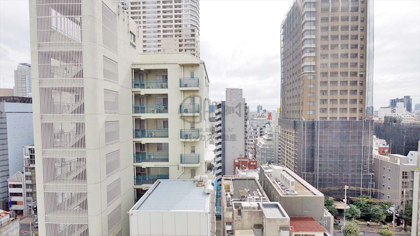 ラナップスクエア大阪城西※現地13階南向きの眺望（2018年10月撮影）