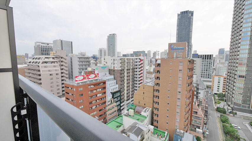 ルーエ天満橋※現地15階 西側の眺望（2016年9月撮影）