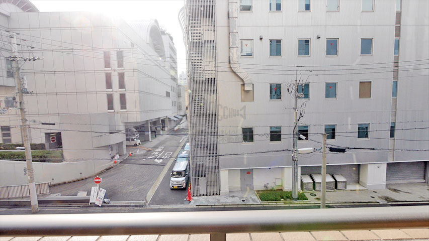 コーシン本町橋※現地3階南向きの眺望（2017年11月撮影）