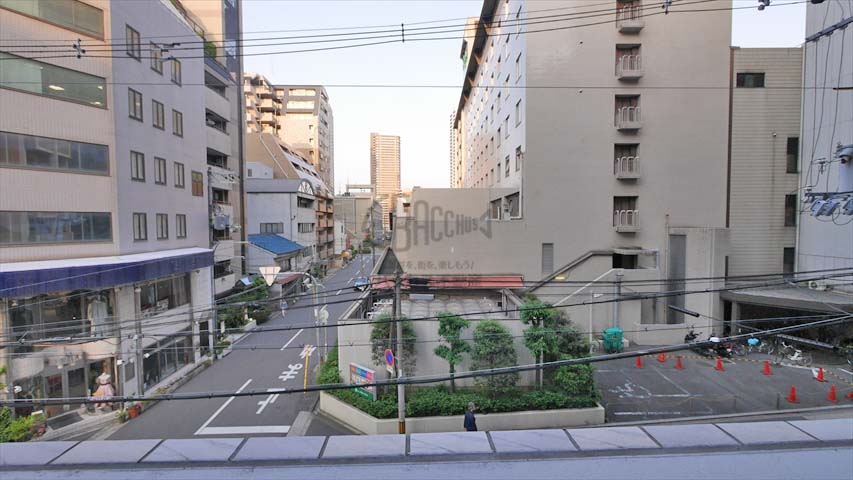 アーバンシティ上本町※現地3階東向きの眺望（2017年5月撮影）