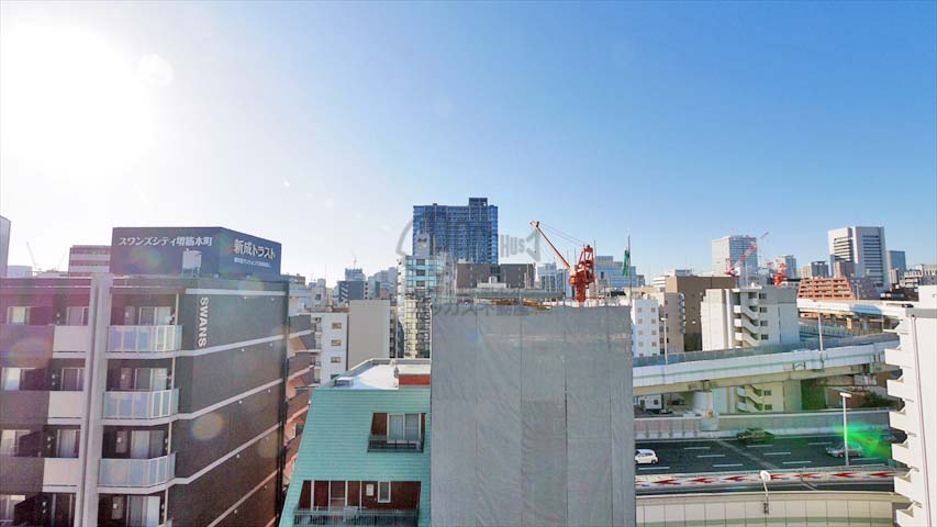 アドバンス大阪城アンジュ※現地11階西向きの眺望（2019年11月撮影）