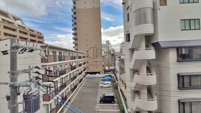 ラ・メゾンヴェール上町※現地4階東向きの眺望（2019年10月撮影）