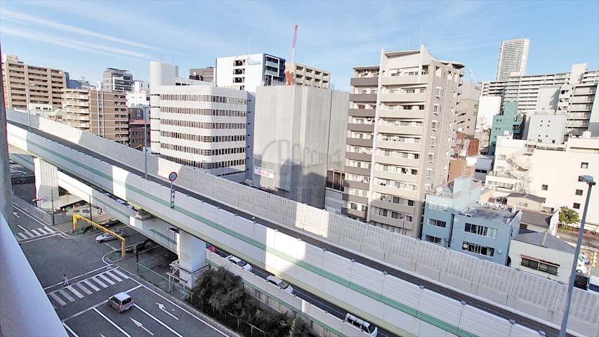 新町レジデンスこうずや（shinmachi Residence Kouzuya)※現地9階北東向きの眺望（2021年3月撮影）