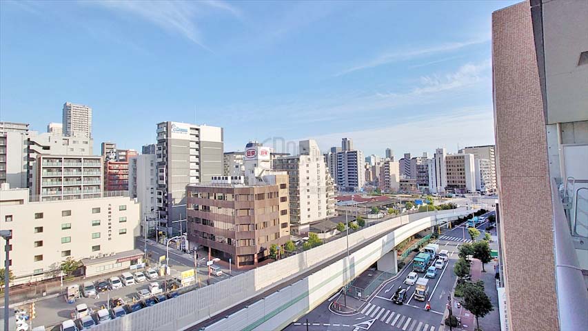 新町レジデンスこうずや（shinmachi Residence Kouzuya)※現地9階南東向きの眺望（2021年3月撮影）