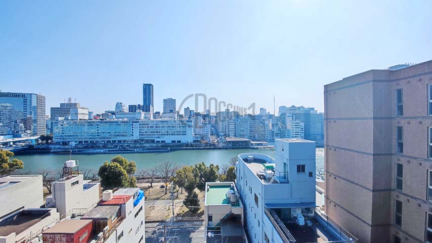 アーバネックス大阪天満橋※現地11階南向きの眺望（2022年2月撮影撮影）