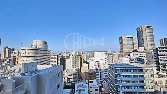 ラシュレ大阪同心の眺望 東側（13階 2023年6月撮影）