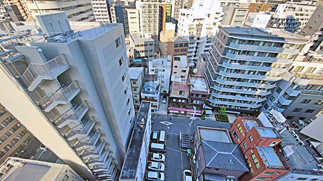 ラシュレ大阪同心の眺望 東側（13階 2023年6月撮影）
