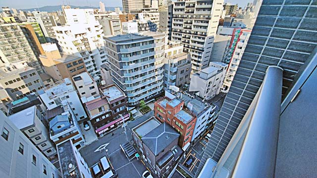 ラシュレ大阪同心の眺望 南東側（13階 2023年6月撮影）
