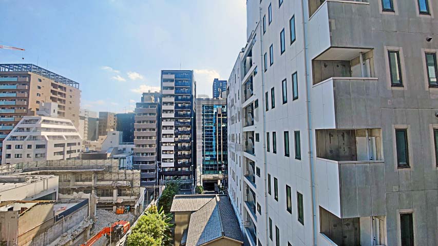 S-RESIDENCE堺筋本町Duex（ドゥー）※現地7階南向きの眺望（2023年10月撮影）