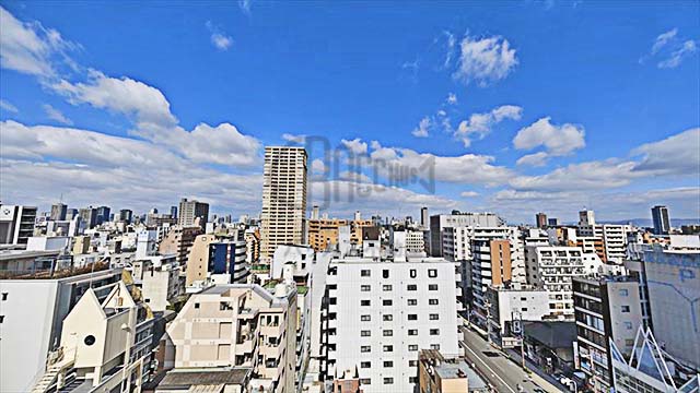 S-RESIDENCE大阪上本町※現地13階北向きの眺望（2024年2月撮影）