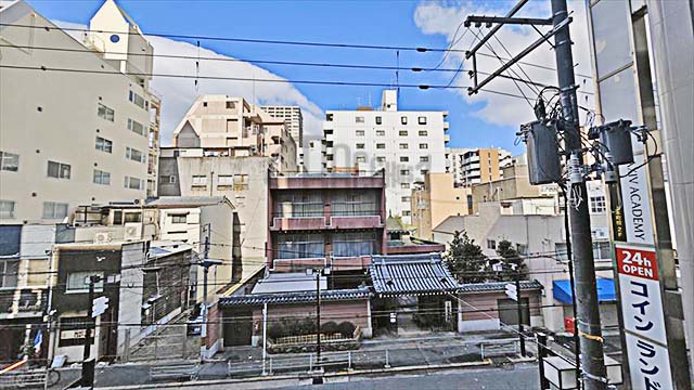 S-RESIDENCE大阪上本町※現地3階北向きの眺望（2024年2月撮影）