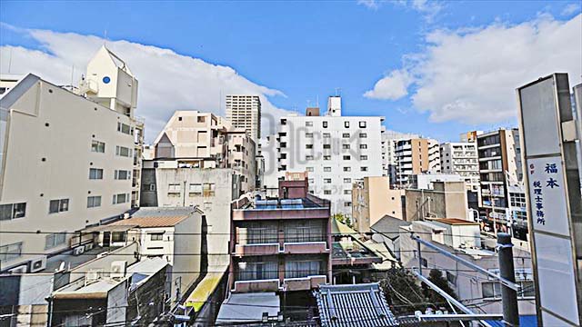 S-RESIDENCE大阪上本町※現地5階北向きの眺望（2024年2月撮影）