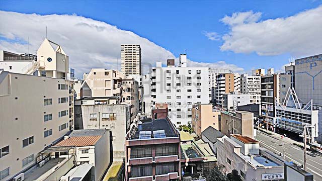S-RESIDENCE大阪上本町※現地17階北向きの眺望（2024年2月撮影）